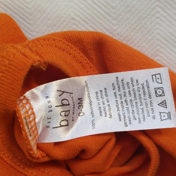 rae dunn baby happy fall graphic long sleeve bodysuit diaper shirt 0-3 months - Picture 6 of 7